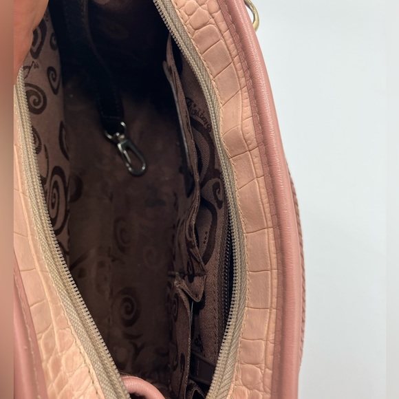 Brighton Pink Leather Handbag/Crossbody bag - Picture 6 of 12